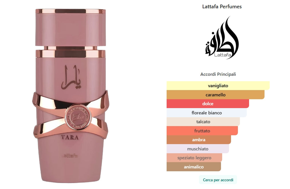 Yara Elixir di Lattafa Perfumes Eau de Parfum 100ml