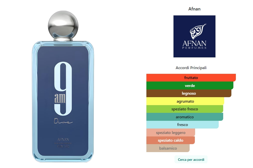 9 AM Dive di Afnan  Unisex 100ml