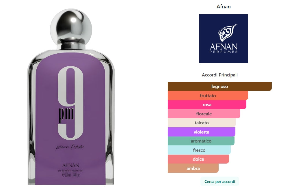 9 PM Pour Femme di Afnan 100ml