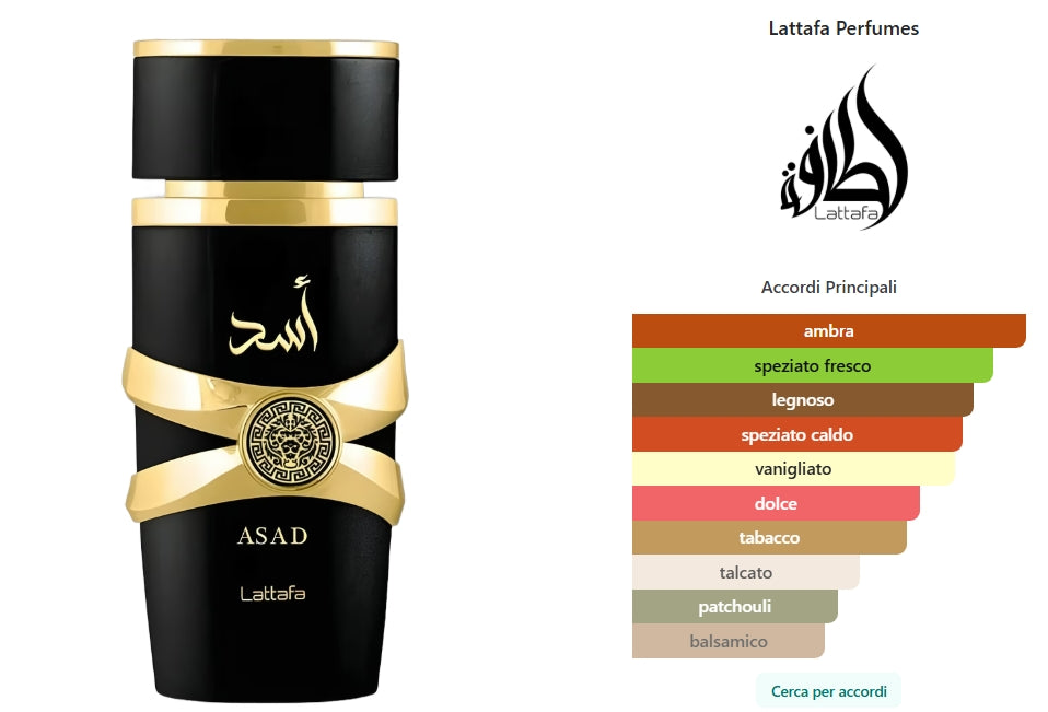 Asad di Lattafa Perfumes Eau de Parfum 100ml