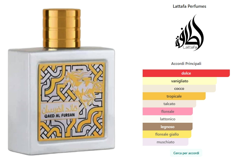 Qaed Al Fursan Unlimited di Lattafa Perfumes Eau de Parfum 90ml