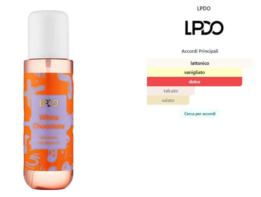 White Chocolate di LPDO 250ml
