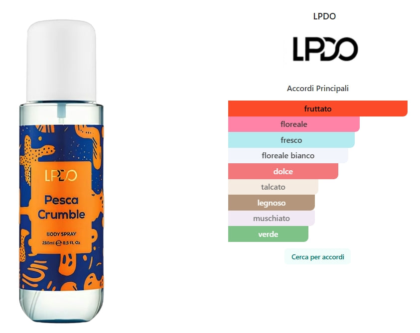 Pesca Crumble di LPDO 250ml