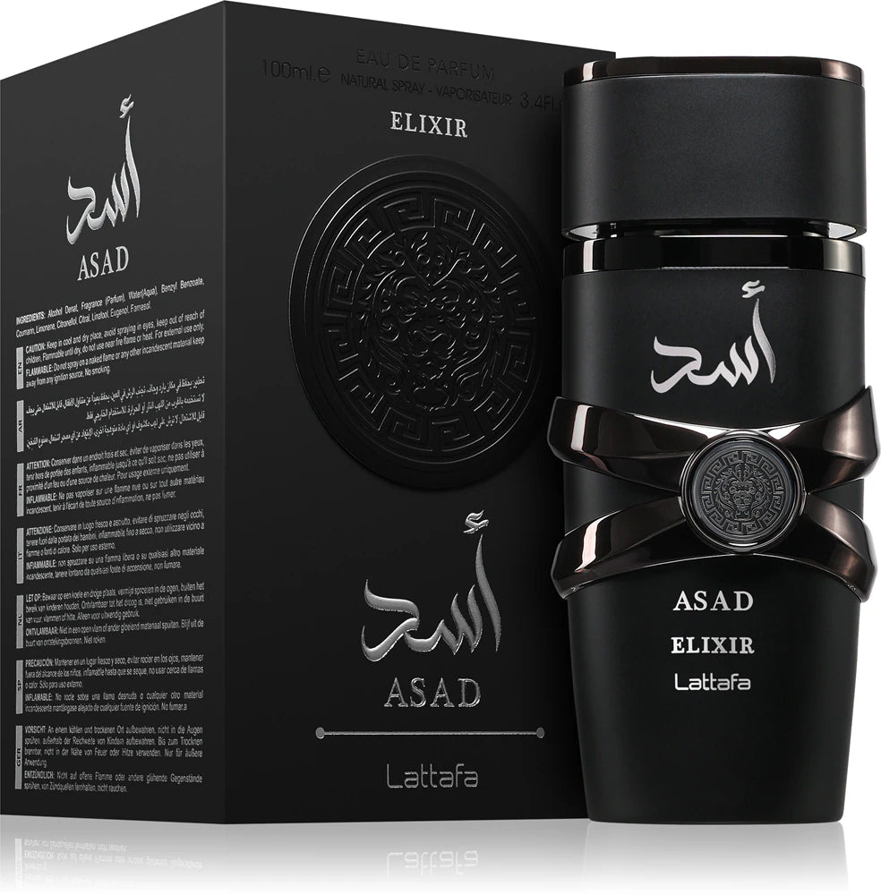 Asad Elixir di Lattafa Perfumes Eau de Parfum 100ml